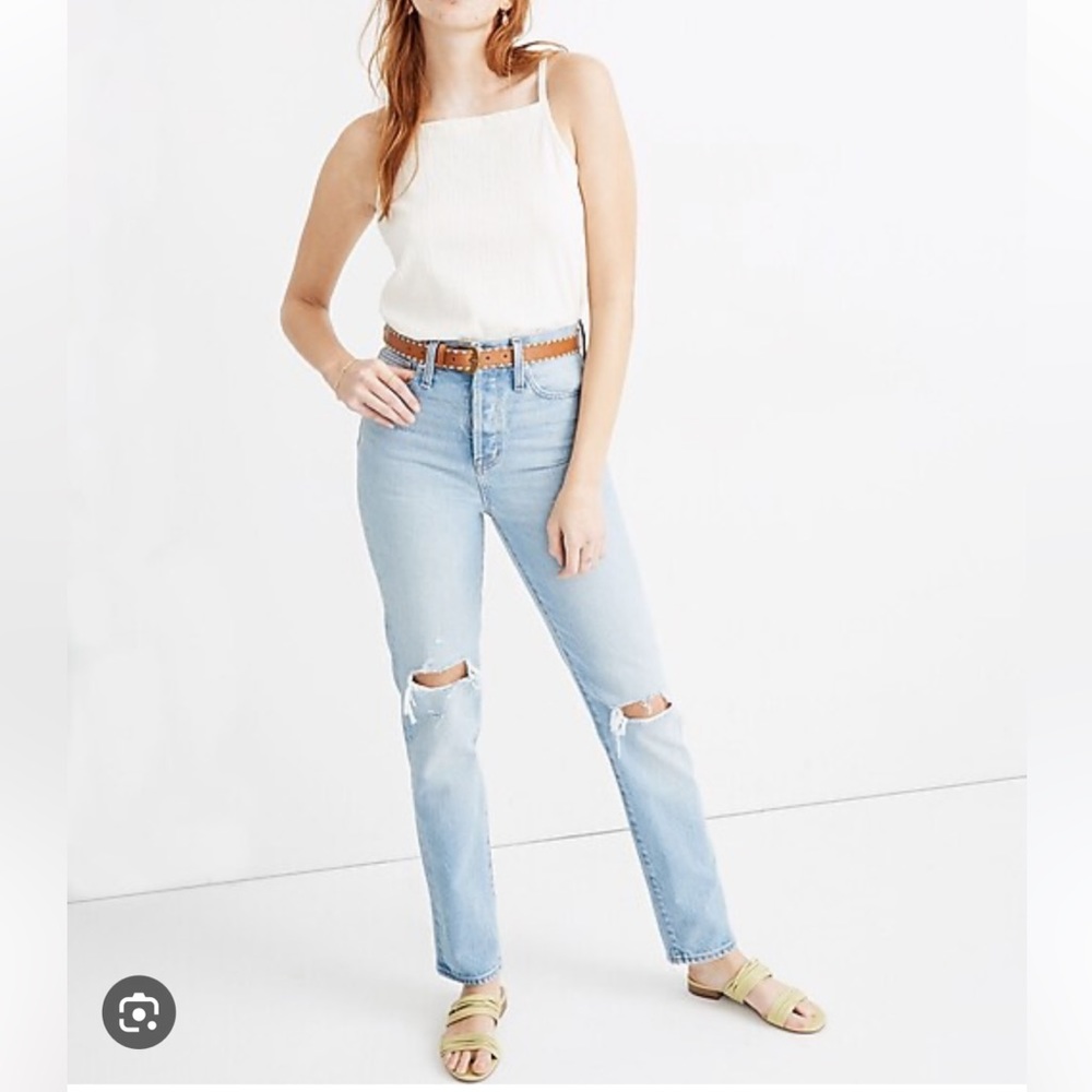 Madewell Full Length Classic Straight Jeans